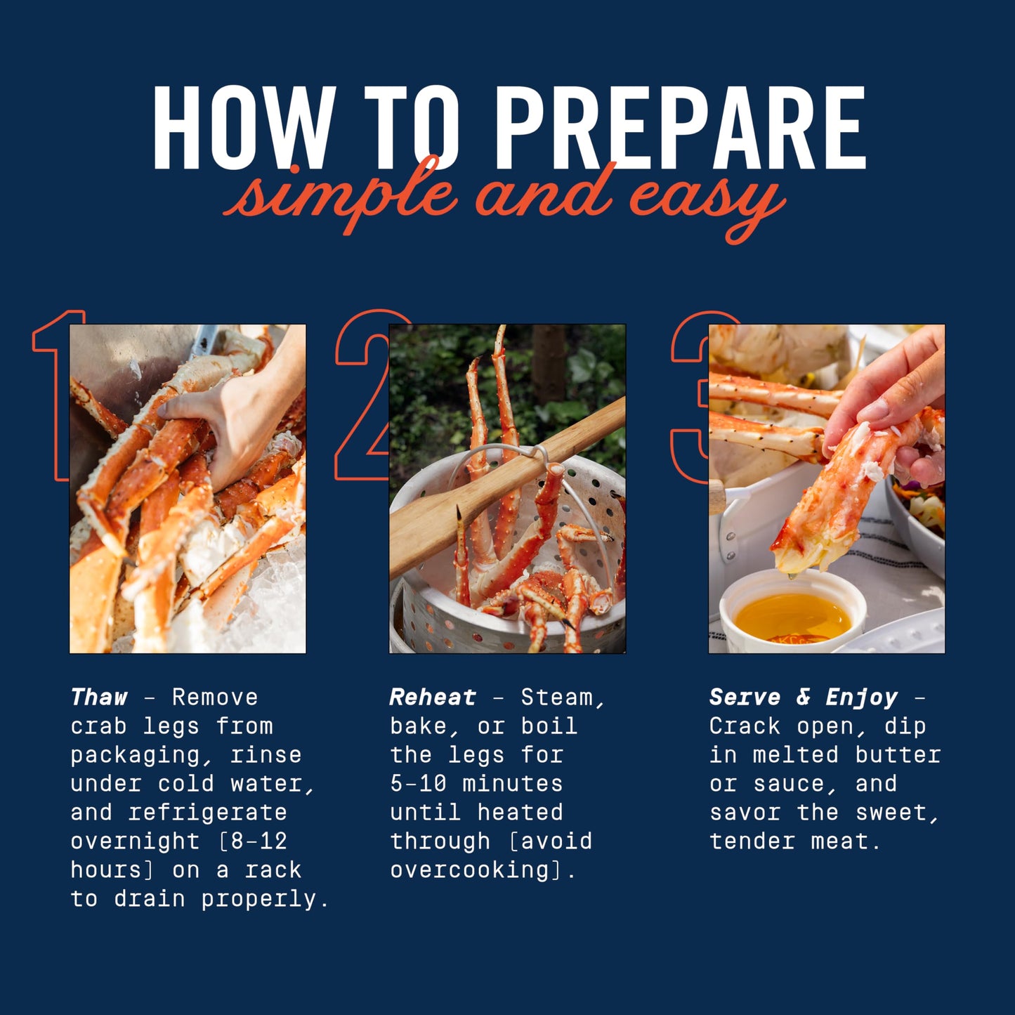 ALASKAN KING CRAB CO.: Red King Crab Legs  XXL  6lbs (About 6 Legs) Wild Caught  Pre-Cooked Flash Frozen Seafood Meat  Rich Flavor and Natural Sweetness with Firm Tender Texture  Steam  Grill or Broil