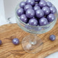 Purple Shimmer Gumballs 1 Inch Gumballs, 2 Pound Bulk Bag (Approx. 110 Pieces), Purple Candy, Gumballs 1 Inch Purple Shimmer, Th