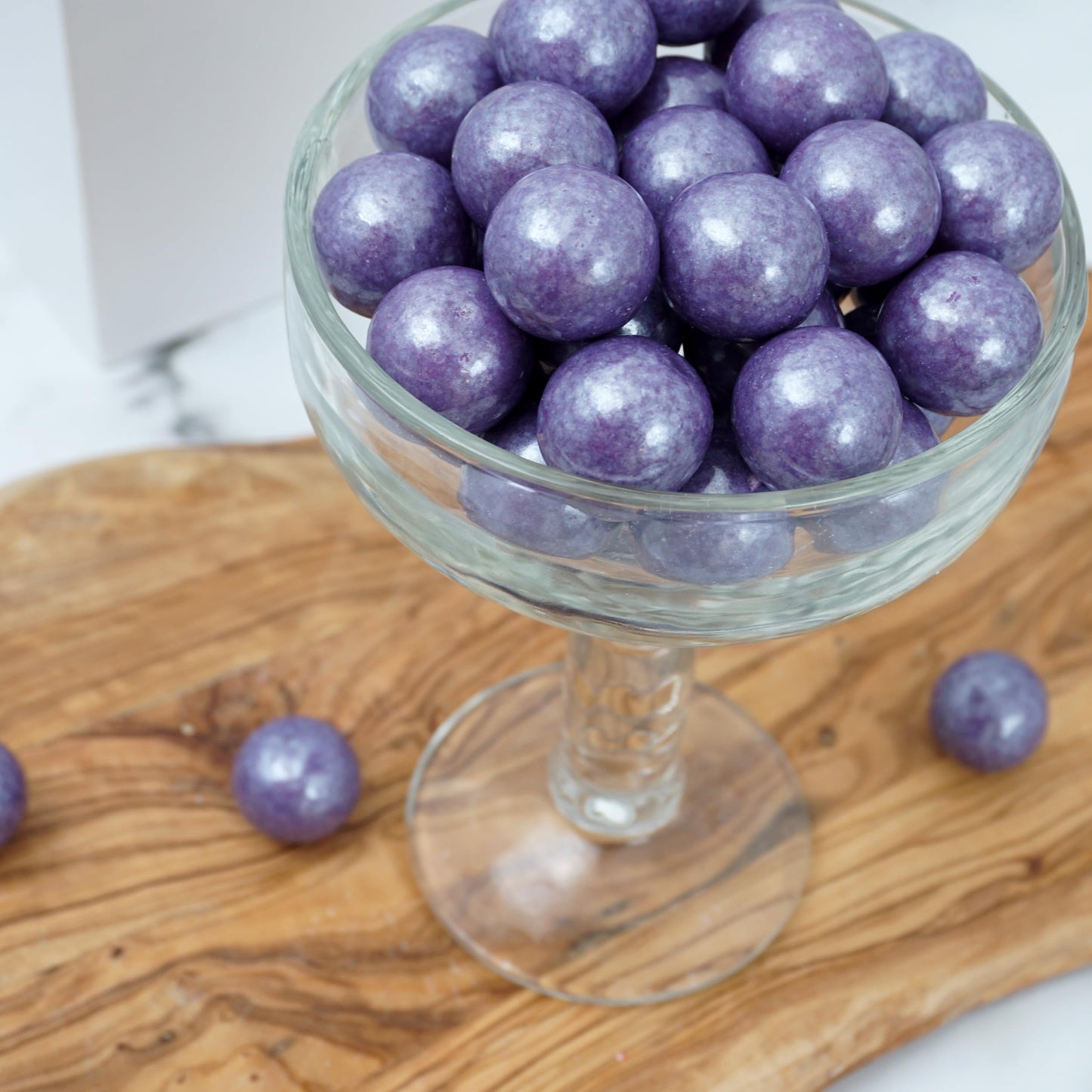 Purple Shimmer Gumballs 1 Inch Gumballs, 2 Pound Bulk Bag (Approx. 110 Pieces), Purple Candy, Gumballs 1 Inch Purple Shimmer, Th