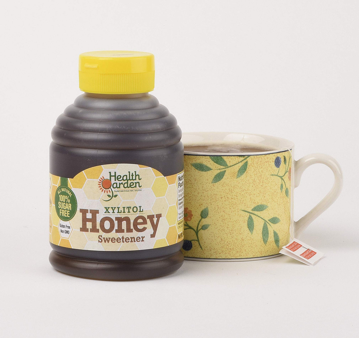 Health Garden Birch Xylitol Sugar Free Honey - Non Gmo - Kosher - Made In The U.S.A. (14 Oz X 2)