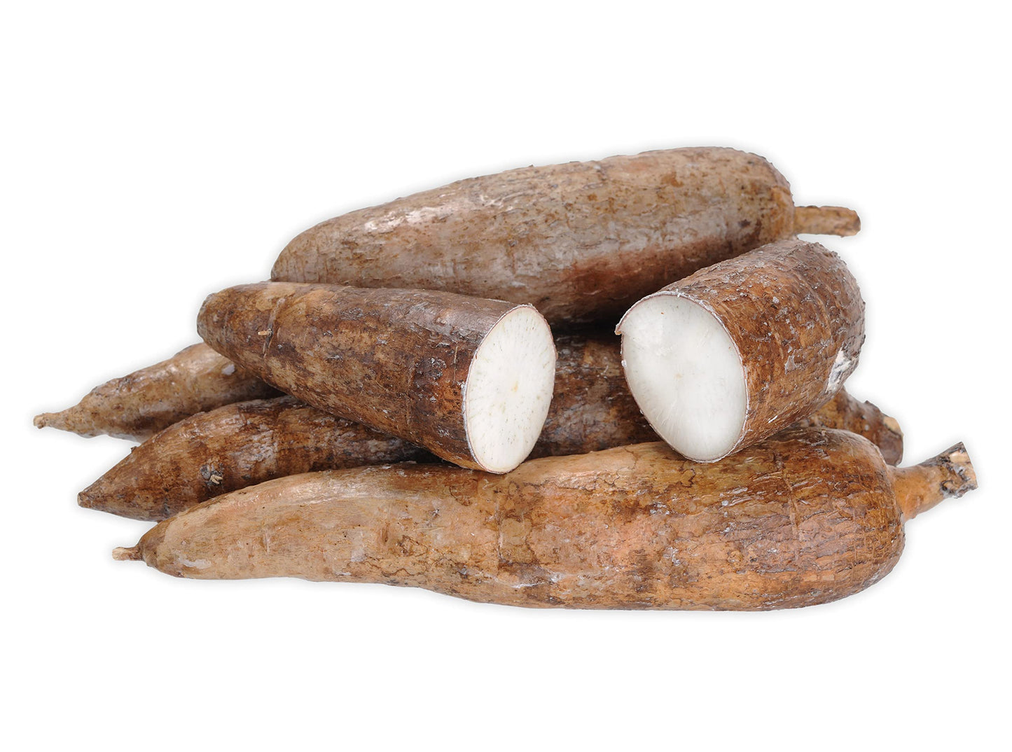 Tropical Importers Fresh Whole Yuca Root Cassava 5 Pound (Pack of 1)