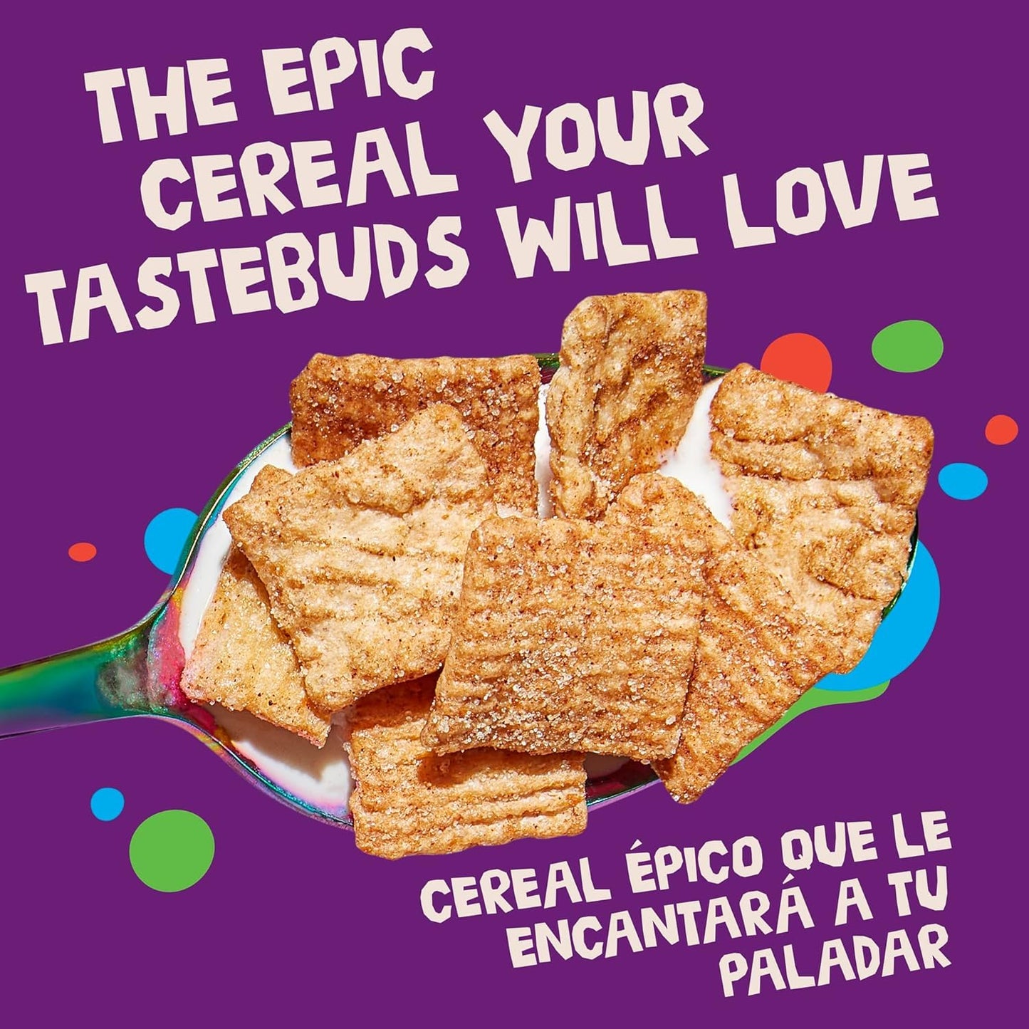 Cinnamon Toast Crunch Breakfast Cereal, Crispy Cinnamon Cereal, Mega Size, 27 Oz