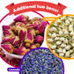 TEARELAE Premium Dried Rose Buds Edible Flowers 3oz - Natural Culinary Rosebuds for Tea, Baking, Candle & Soap Making