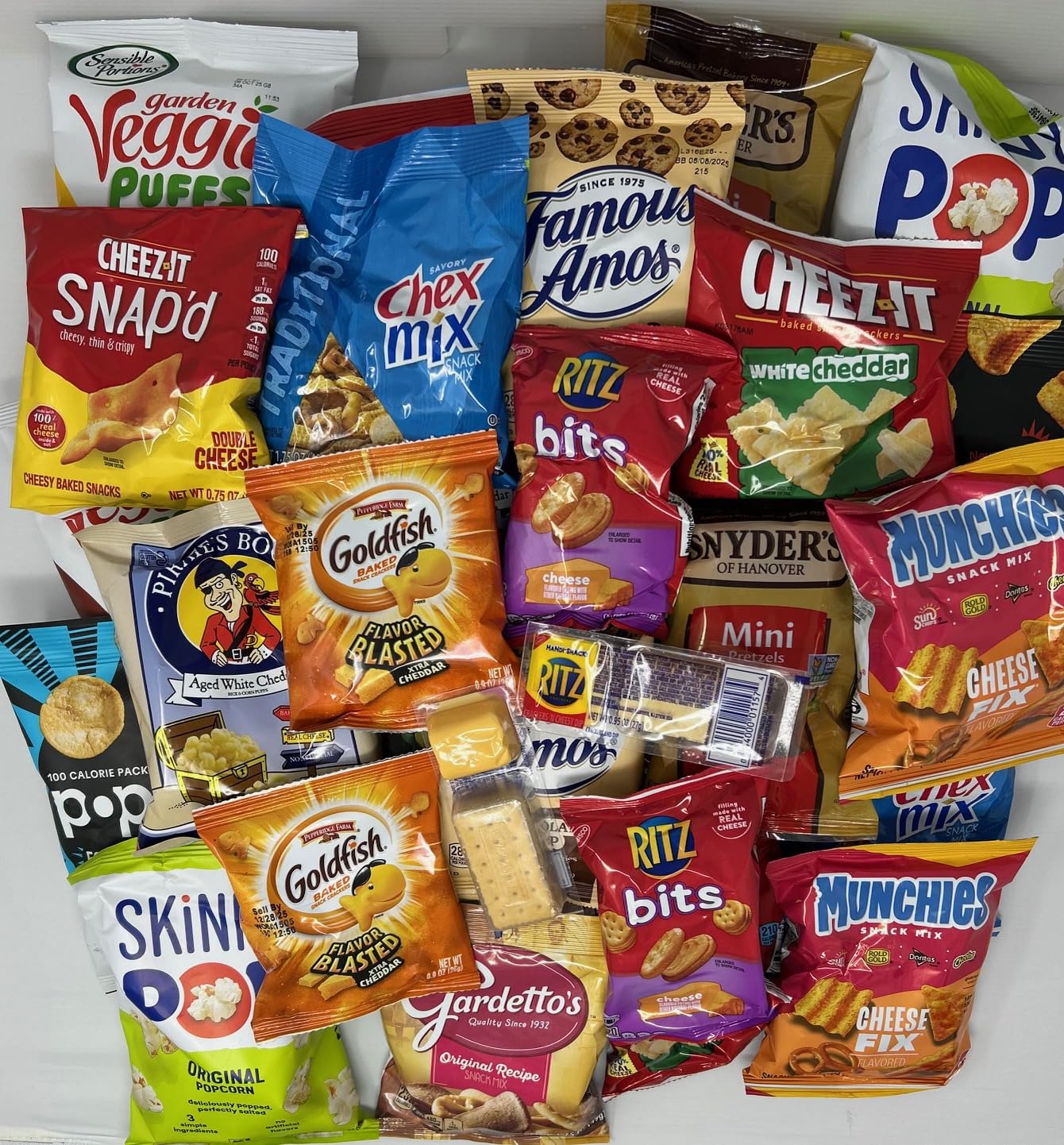 Bulk Snack Box Care Package | 60 Count | Variety Snacks | Assorted Chips And Cookies |Breakrooms, Back To School, Military, Work, Home, College, Offices, Reception, Front Desk, Ideal Gifts For Grand Children Bundled And Packaged By The Holy South.