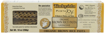 Tinkyada Organic Brown Rice Pasta, Lasagne, 10 Ounce (Pack of 12)