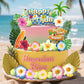 LAST HOE DOWN Hawaiian Cake Topper - Colorful Summer Cake Decorations