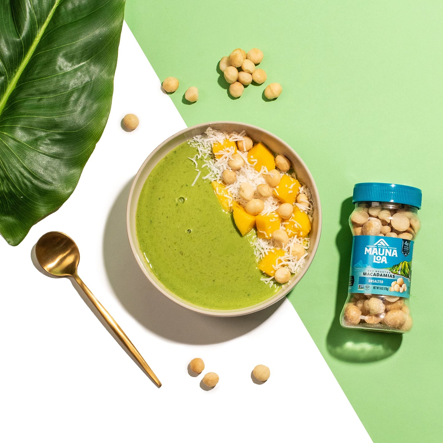 Mauna Loa Premium Natural Roasted Macadamia Nuts, Unsalted, 6 Oz Jar