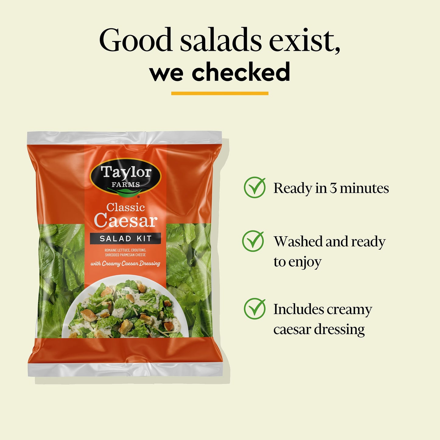 Taylor Farms Caesar Salad Kit 10oz
