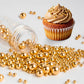 Sugarzy Gold Pearl Sprinkles, Edible Sugar Cake Decorations, 130g/4.58oz