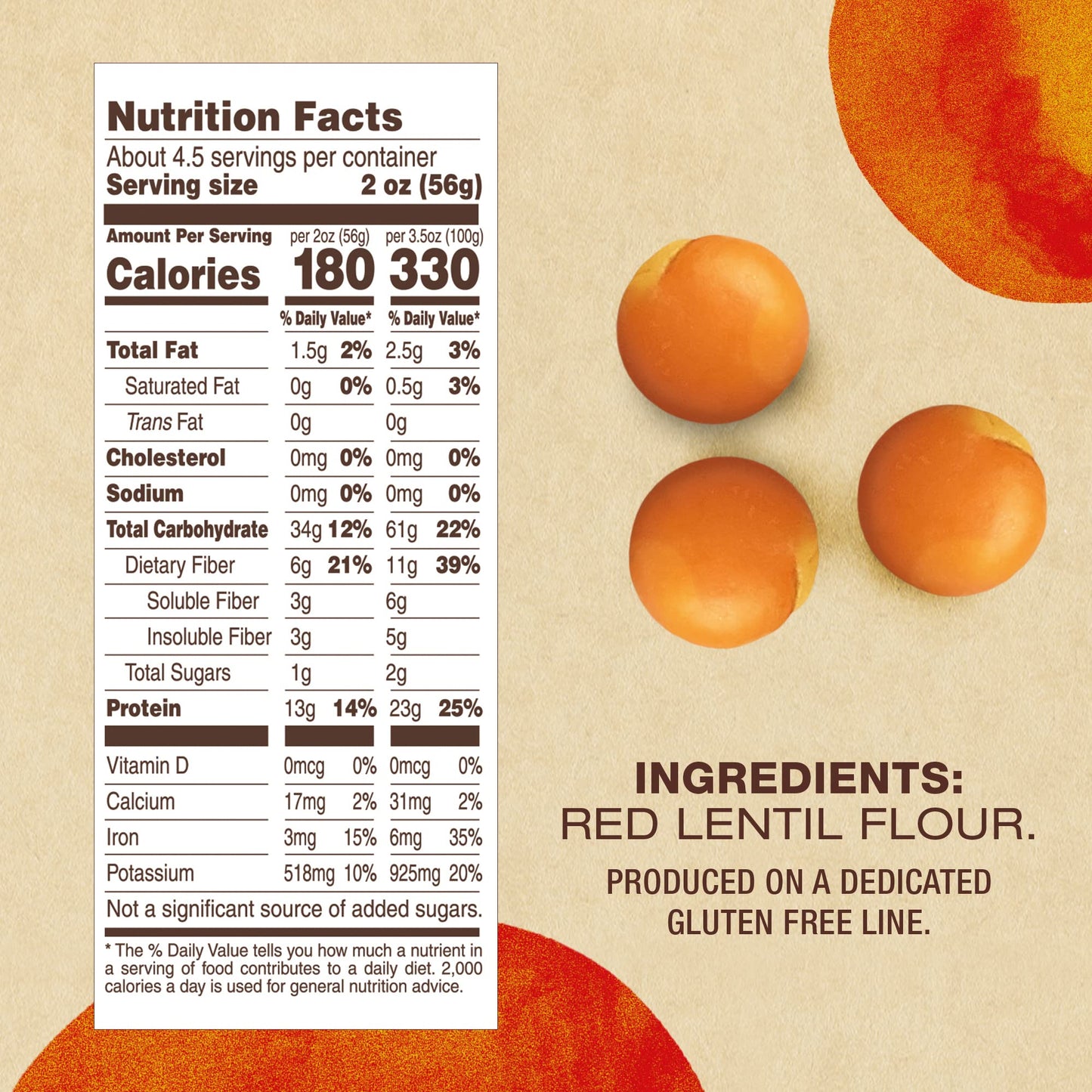 Barilla Red Lentil Rotini Pasta, 8.8 oz - Vegan, Gluten Free, Non GMO & Kosher - Made with Plant Based Protein