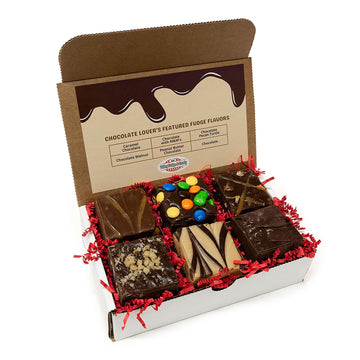 Valley Fudge, Chocolate Lovers Gift Box, Fresh Artisan Fudge, Real Butter, Bulk Gourmet Candy, Individually Wrapped, Birthday, T