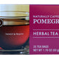 Farmer Brothers Premium Pomegranate Herbal Tea – Caffeine-Free, 25 Individually Wrapped Bags – Soothing Fruit Tea for Relaxation