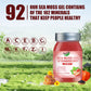 QANLOI 15OZ Strawberry Flavored Sea Moss Gel  15-in-1 Ingredient  Rich in Ashwagandha  Vitamins and Minerals  Promotes Metabolism & Improves Digestion