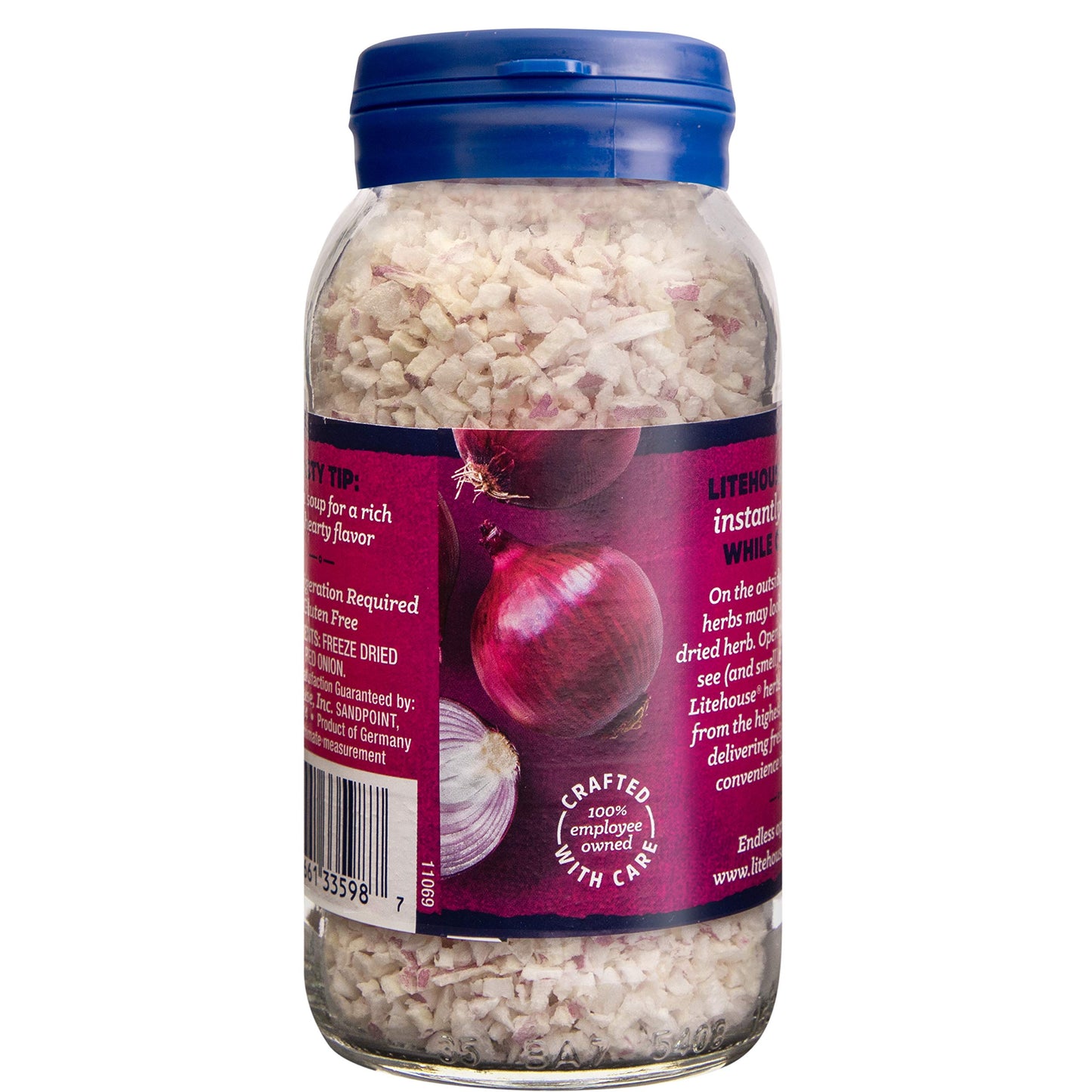 Litehouse Freeze Dried Red Onion, Gluten Free, Vegetarian, Keto, 0.6 Oz, 2-Pack
