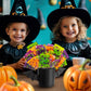 Halloween Lollipops - 2 Pound Box - Halloween Candy Bulk - Individually Wrapped Pumpkin Suckers - Trick or Treat Candy - Assorted Fruit Flavors - Blue Raspberry  Apple  Orange