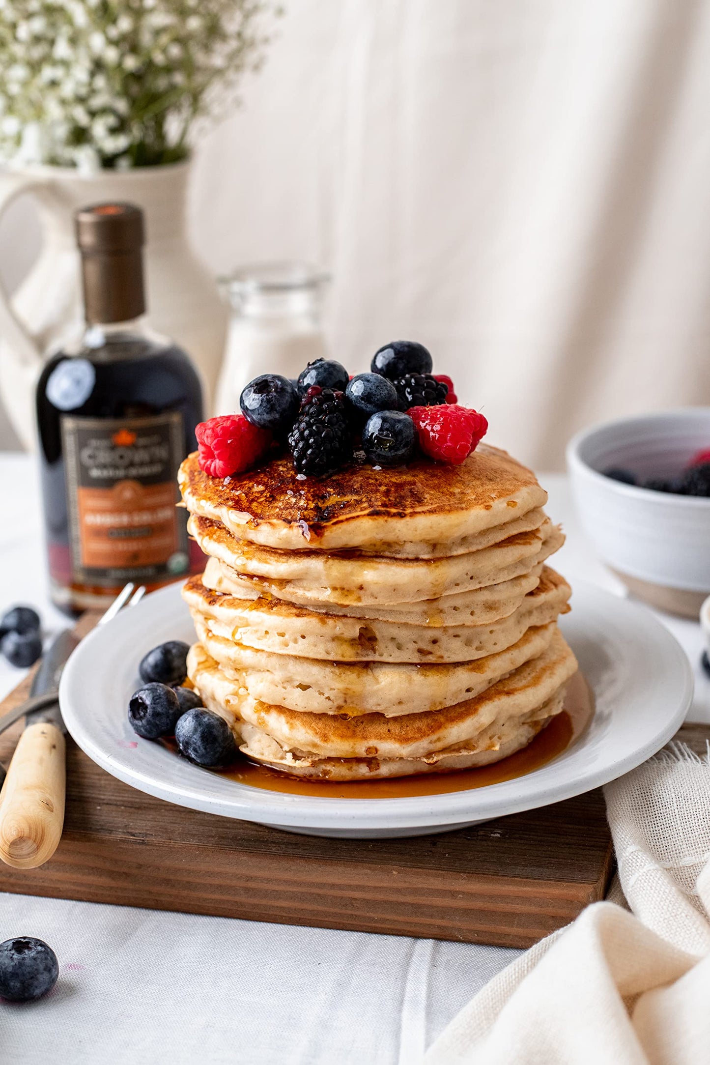 Crown Maple Organic Maple Syrup, Amber Color, Rich Taste, 12.7 Fl Oz (Pack of 6)