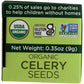 Spicely Organic Celery Seeds Whole 0.35 Ounce Ecobox Certified Gluten Free