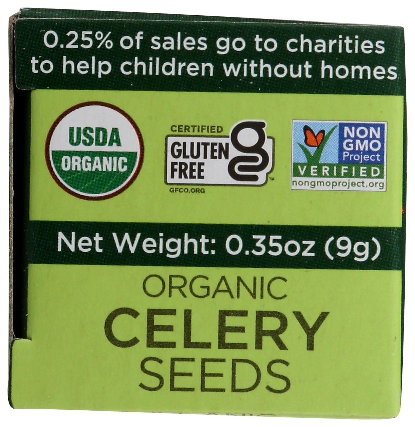 Spicely Organic Celery Seeds Whole 0.35 Ounce Ecobox Certified Gluten Free