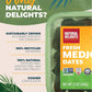 Natural Delights Organic Medjool Dates Pitted - USDA Certified Organic Fruit  Good Source of Fiber & Potassium  Naturally Sweet  Snack for On-the-Go  Large & Plump Dates - 12 oz Tub (Pack of 2)