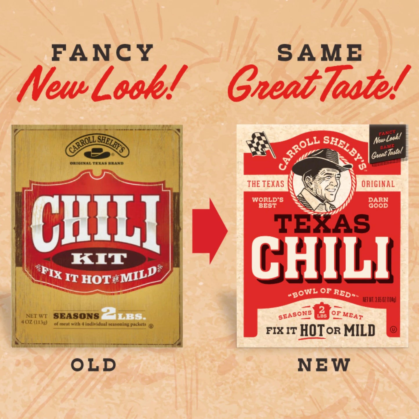 Carroll Shelby s Original Texas Brand Chili Kit 3.65oz Box (Pack of 3)
