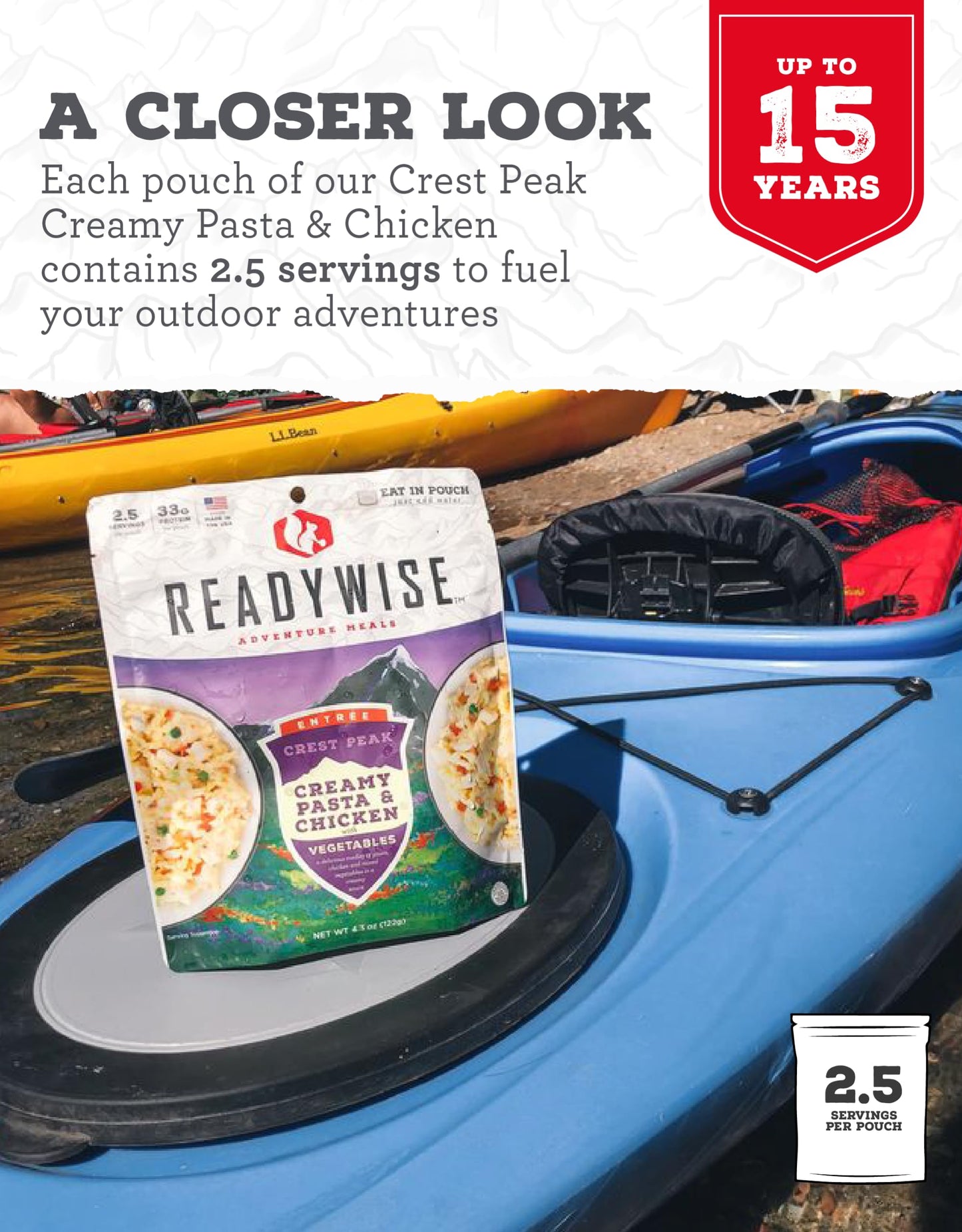 Wise Foods Outdoor Creamy Pasta&Vegetables W/Chicken