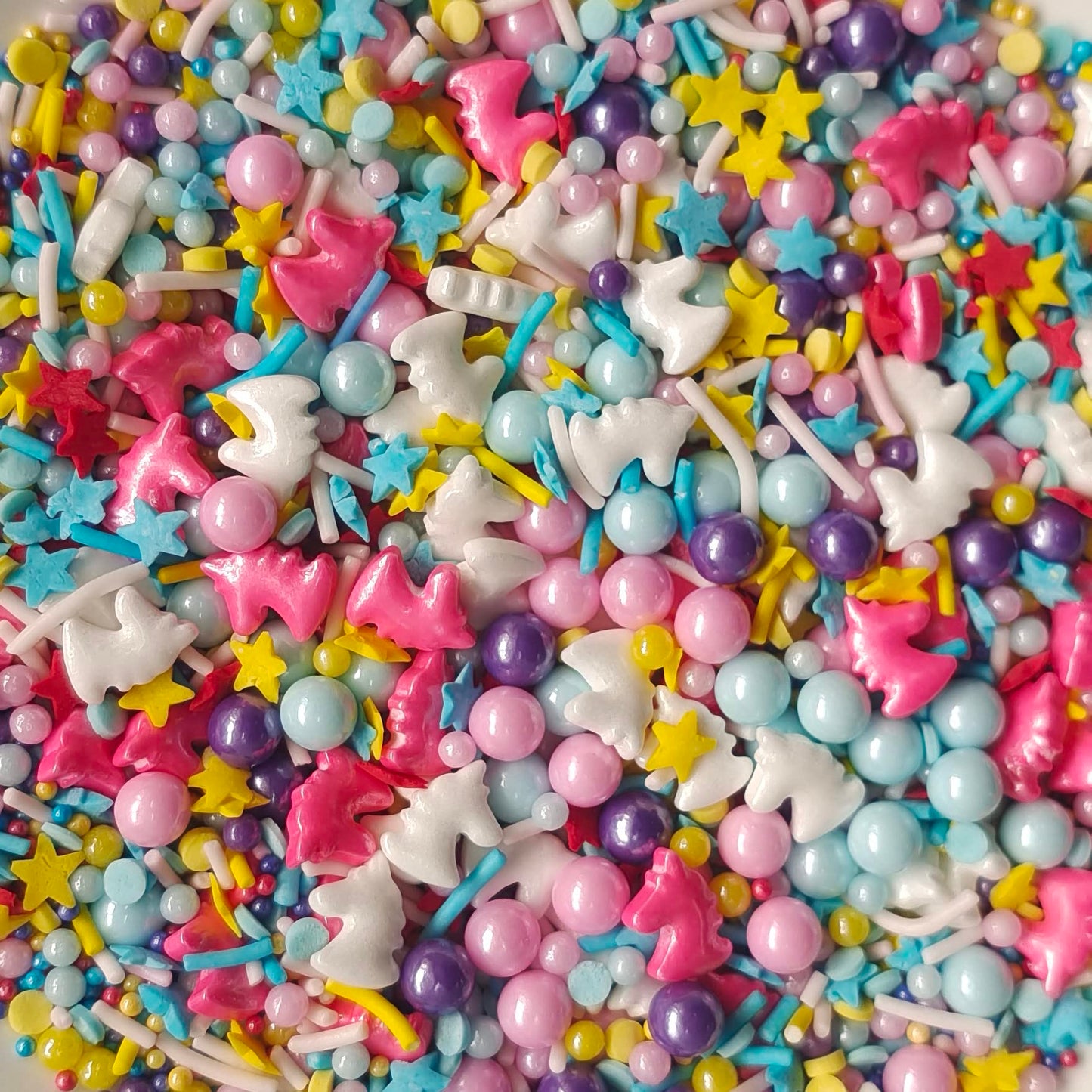Sentovac Edible Unicorn Mix Sprinkles For Decorating | Edible Cake Cupcake Sprinkles 1 Bottle 3.35Oz/ 95G | Cookie And Ice Cream
