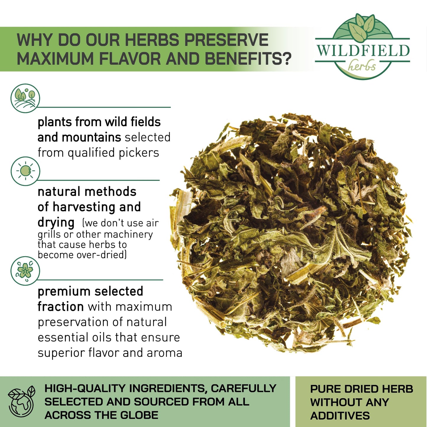 4 oz. Motherwort Tea Dried Motherwort Herb Tea (Leonurus Cardiaca) - 113g Leonurus Cardiaca (Cola De Le  n)