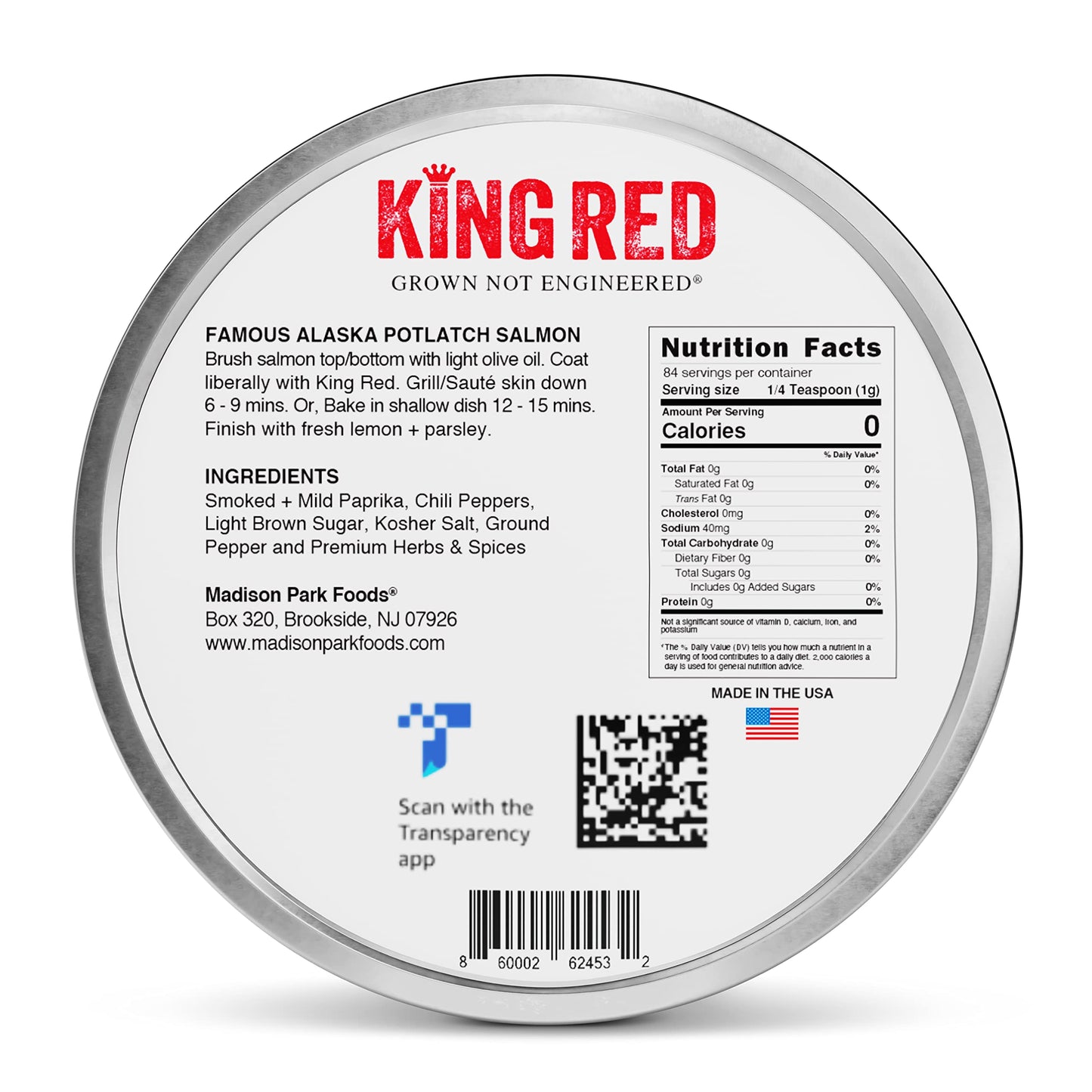 King Red Salmon Rub-Classic Potlatch Seasoning Dry Spice Blend-Restaurant Grilled Seafood and Fish-All Natural, Gluten Free, Ket