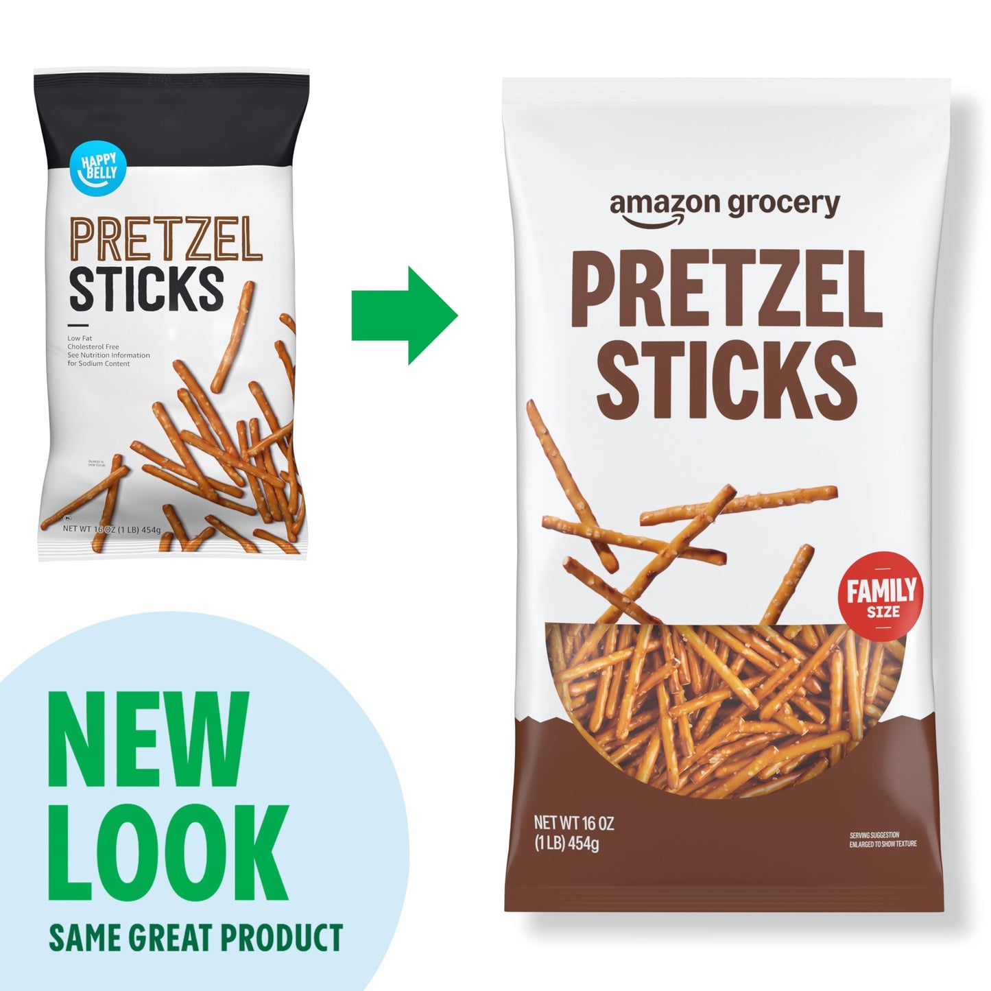Large Online Retailer Grocery, Pretzel Sticks, 16 Oz (Previously Happy Belly, Packaging May Vary)