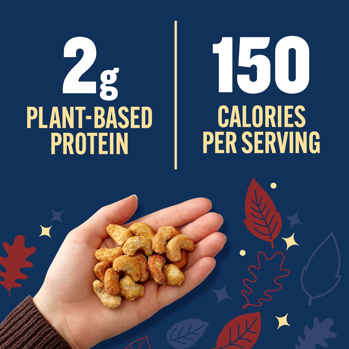 PLANTERS Apple Cider Donut Cashews - 13oz Pack of 1, Sweet & Crunchy Snack