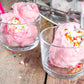 SNACKTERY Cotton Candy - Cherry & Vanilla Flavored - 0.7 oz Tubs - Pink/White - Box of 24 Tubs