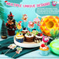 Tatuo 48 Pcs Cupcake Toppers, Santa Claus & Flamingo, 7.2 x 1.18, Multicolored, Cardboard, for Summer & Christmas Parties