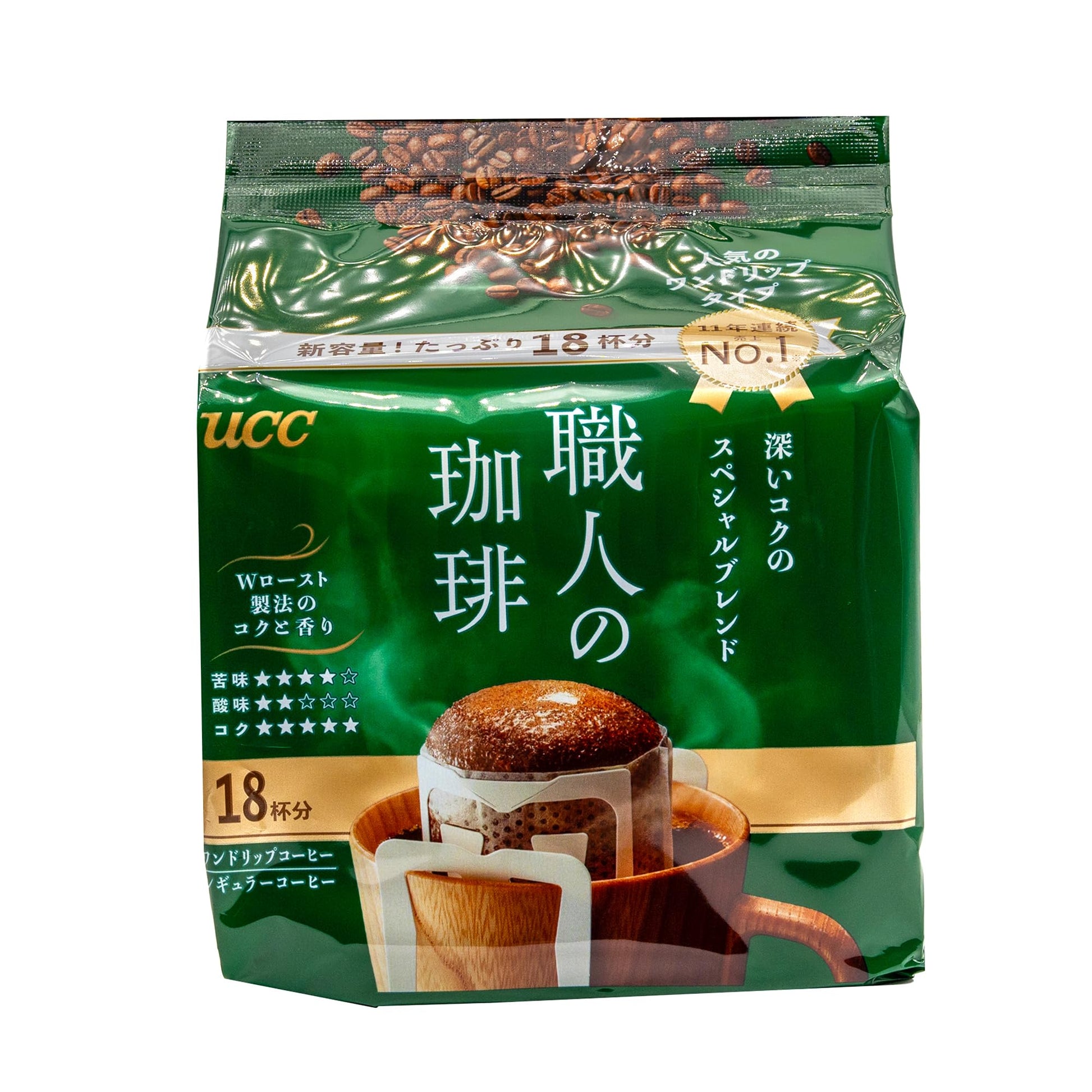 UCC Shokunin Coffee Special Blend, Single Serve Japanese Style Pour Over Coffee, imported from Japan, 108 Individual Bags 0.25 o