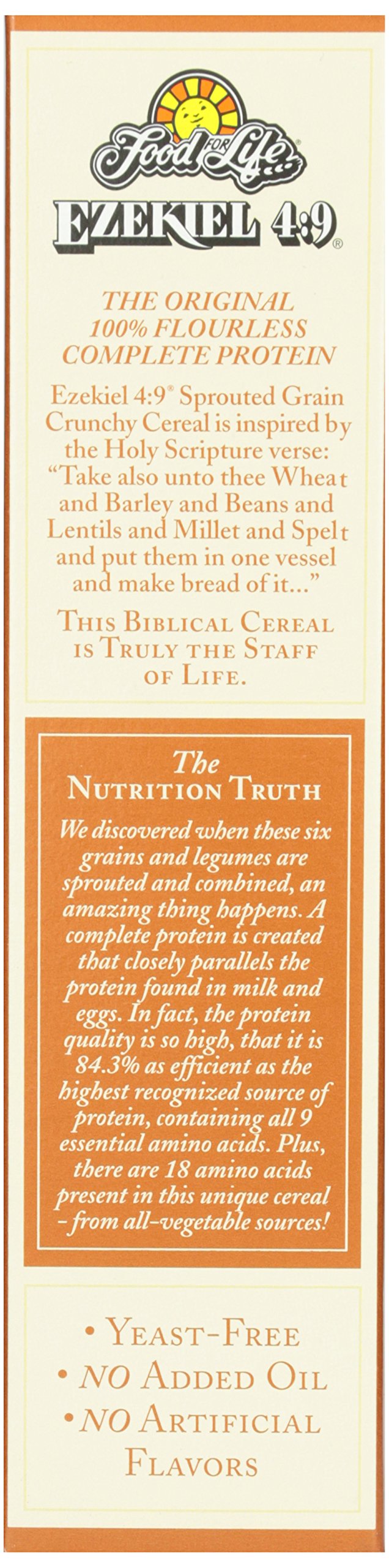 Food For Life, Ezekiel 4:9 Organic Sprouted Grain Cereal, Original, 16 oz