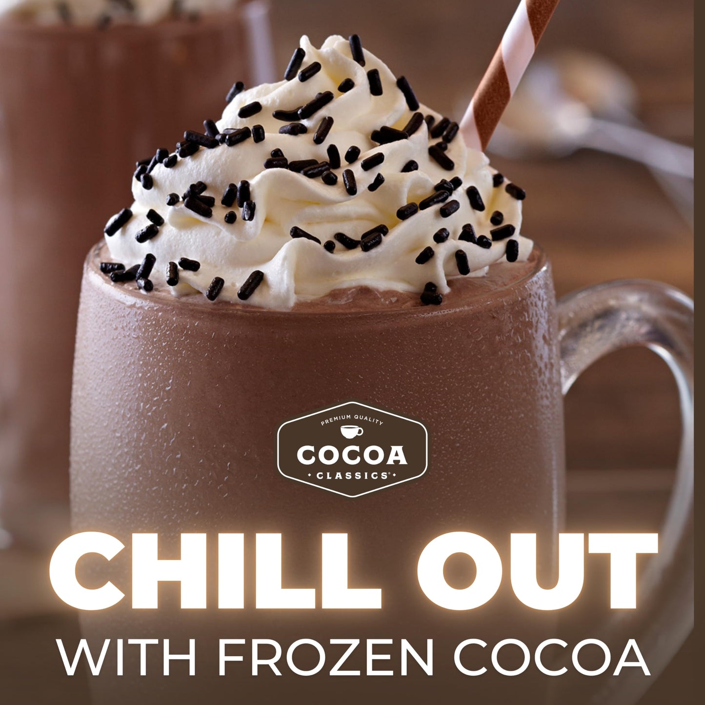 Cocoa Classics Mint Cocoa Mix, Hot Chocolate, Made With Nonfat Milk, Just Add Hot Water, Make Hot Or Iced Cocoa, Gluten Free & K