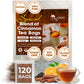 TOG999 Herbal Tea - Special Blend of Cinnamon, Black Tea, Orange Peel & Cloves, 120 Tea Bags, 100% Natural Ingredients, Vegan