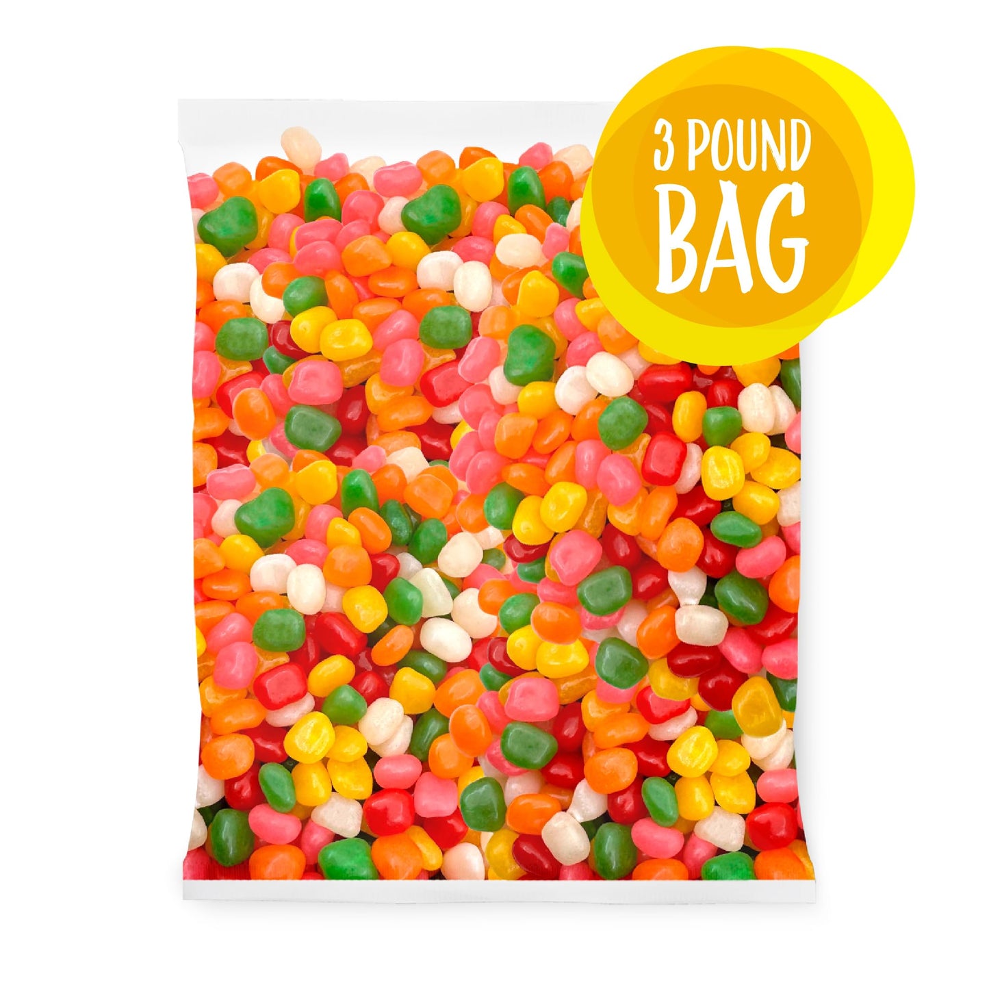 Tiny Jelly Beans, Assorted Fruit Flavored Candy, 3-Pound Bag