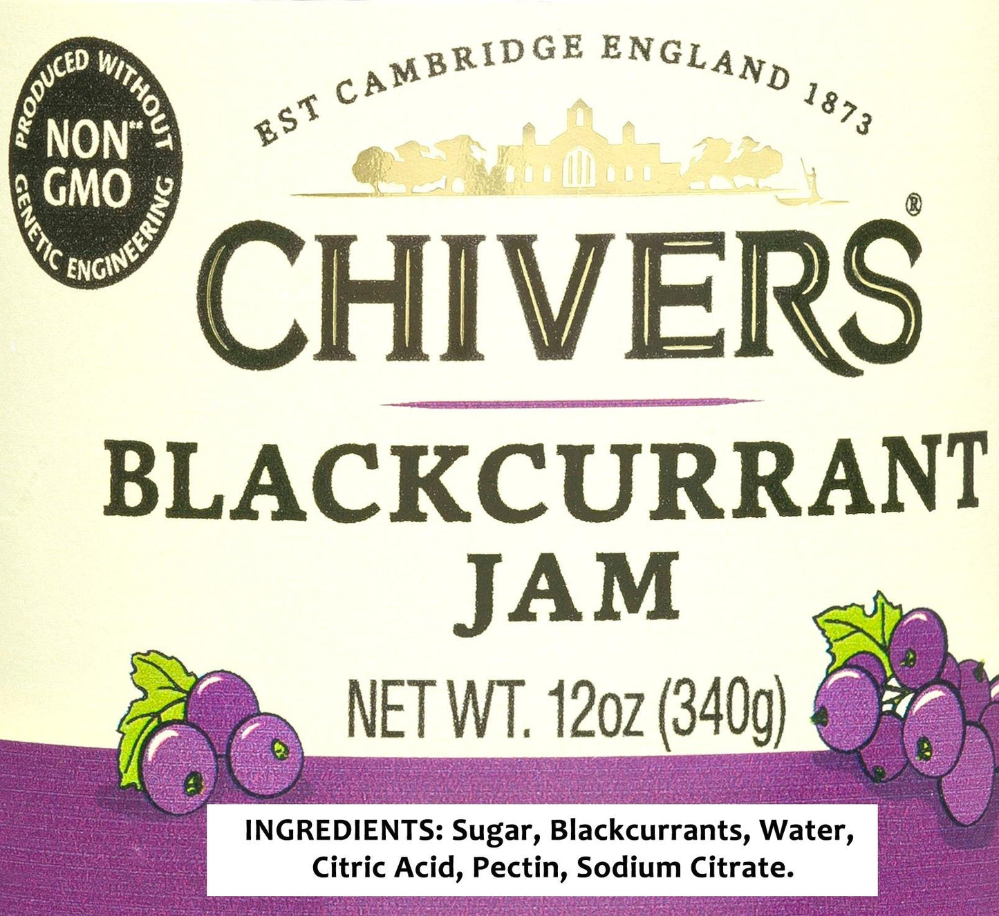 Chivers Blackcurrant Jam 340G