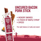 Vermont Smoke & Cure Hickory Smoked Uncured Bacon Pork Sticks, 0.5 oz, 48 Count, Portable Meat Snack for mature-themeds & Kids
