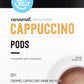 Happy Belly Cappuccino Coffee Pods, Light Roast, Caramel Flavor, 24 Count, Creamy Tan