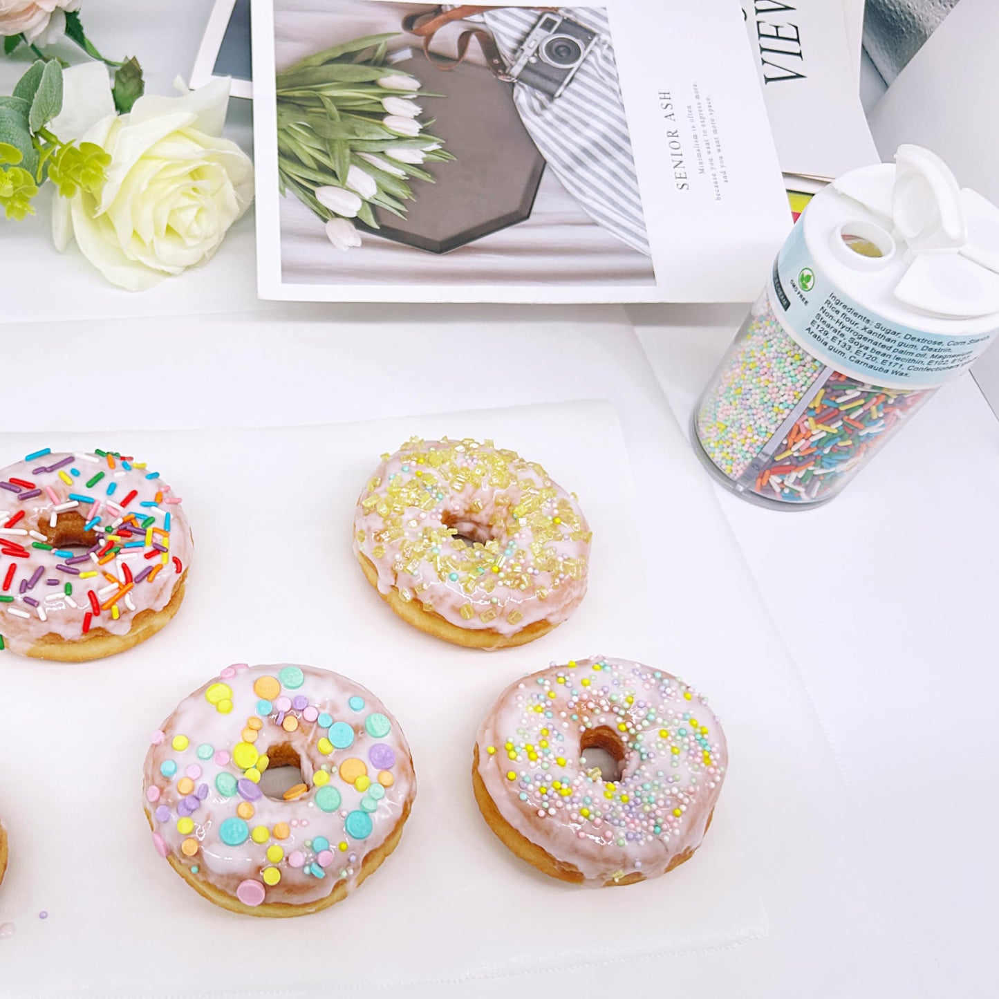 Cookie Sprinkles Decorating Supplies Edible Sprinkles For Cake, Cupcake Decorating, And Baking Birthday Cake Topper Decorations,