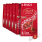 Lindt LINDOR Milk Chocolate Truffles, Smooth Melting Center, 8.5 oz Bag, Pack of 6, Natural
