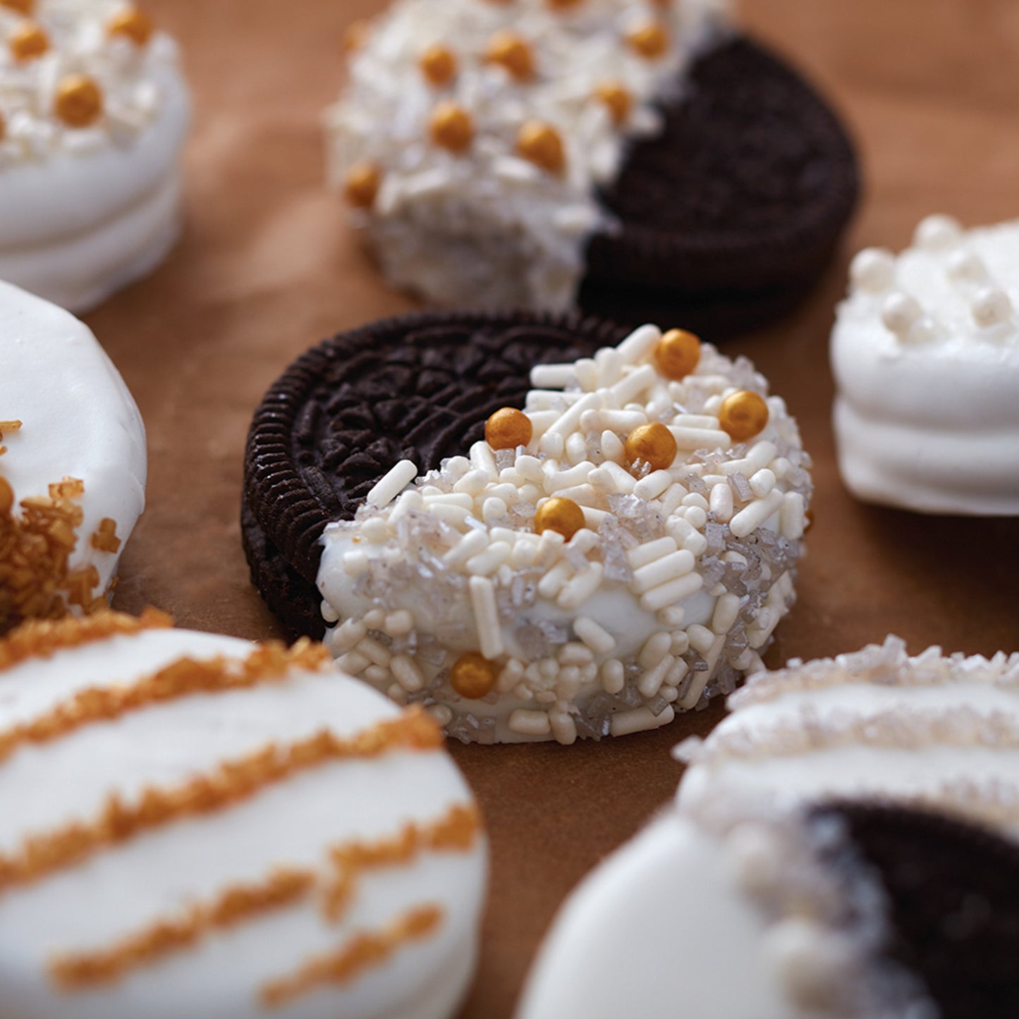 Wilton Gold, Silver and White Cupcake Sprinkles Set, 6-Piece