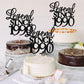 Rssta i Cake Topper, Glitter 35th Birthday Decoration, Black, Legend Since 1990, Cheers to 35 Years, Party Cake Decor
