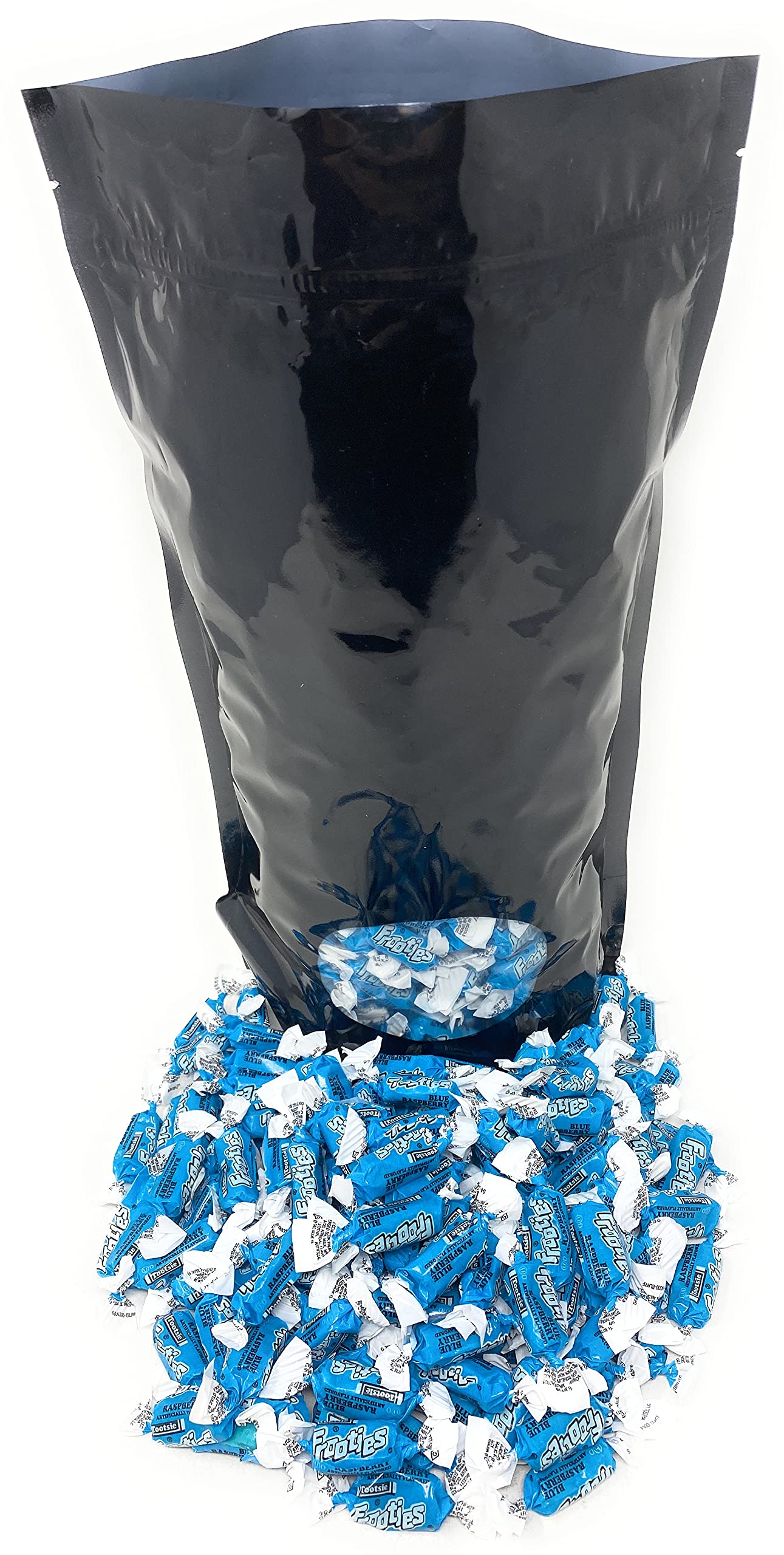 Halloween Bulk Blue Raspberry Flavor Tootsie Roll Frooties Chewy American Taffies Candy Individually Wrapped In Resealable Assor