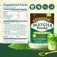 Venture Pal Ceremonial Grade Matcha Powder - 12 Superfoods with Probiotics & Adaptogenic Mushrooms (Lions Mane, Reishi, Spirulin