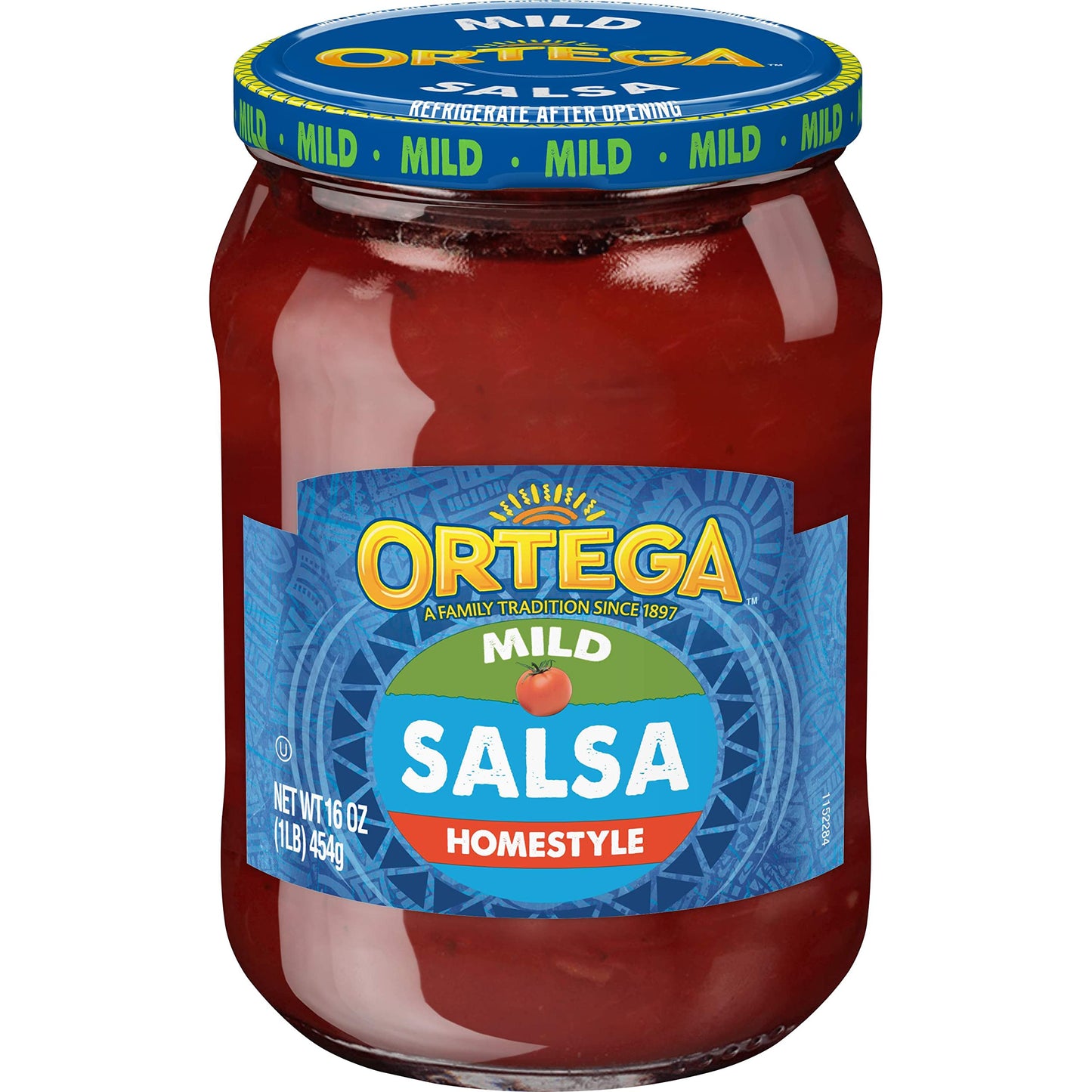 Ortega Salsa, Mild Salsa, 16 Ounce (Pack of 12)
