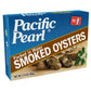 Pacific Pearl Smoked Oysters in Water, 3.75 oz (Pack of 12)