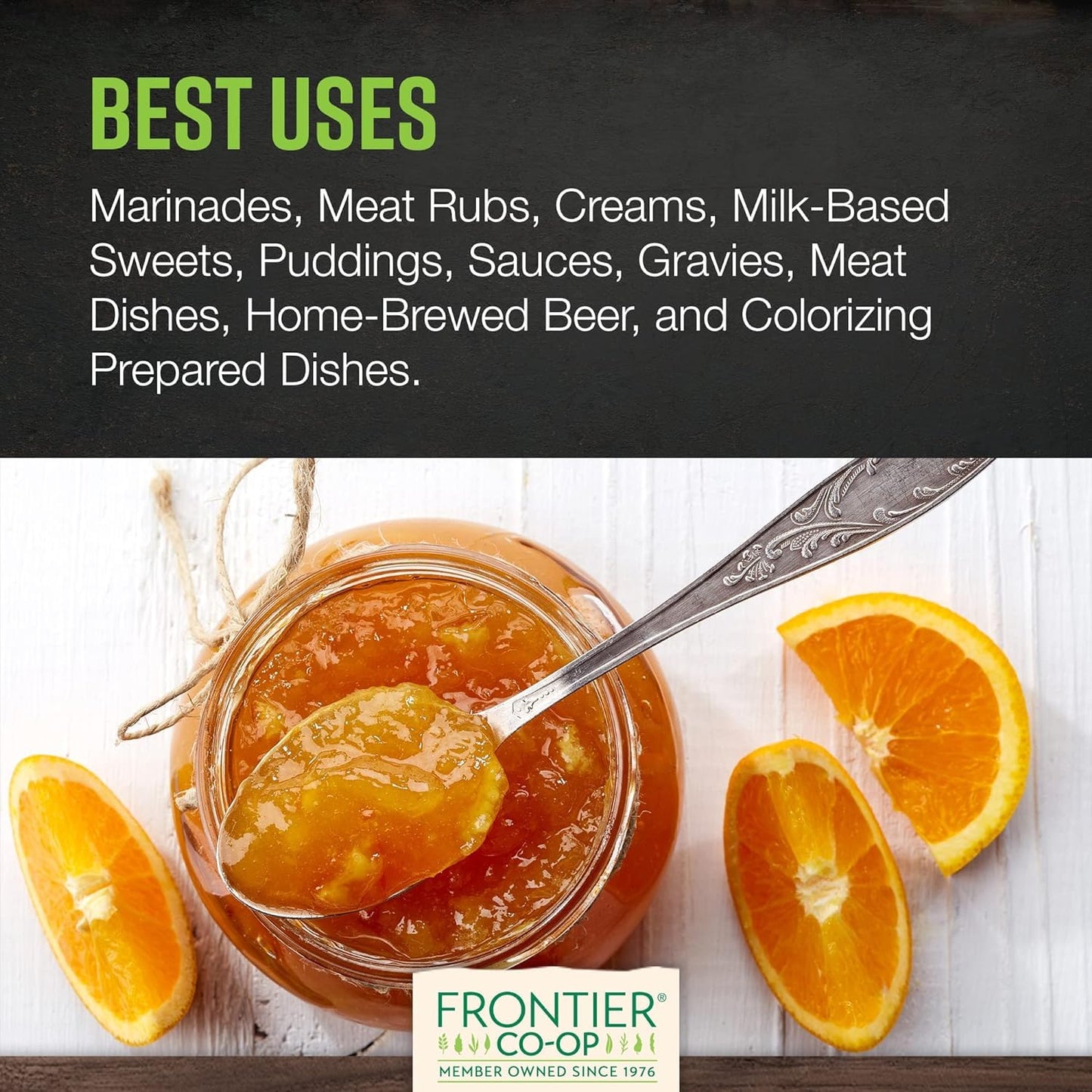 Frontier Co-op Orange Peel Granules, Citrusy Sweet, 16 Ounce (Pack of 1), Model 89836002617