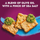 Toasteds Flatbreads Crackers, Party Snacks, Lunch Snacks, Sea Salt and Olive Oil, 8.7oz Box (1 Box)